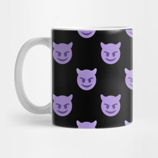 purple devil emoji Mug